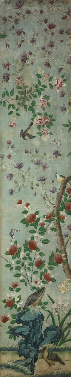 Wandpaneel: Vögel und Blumen von Unknown artist