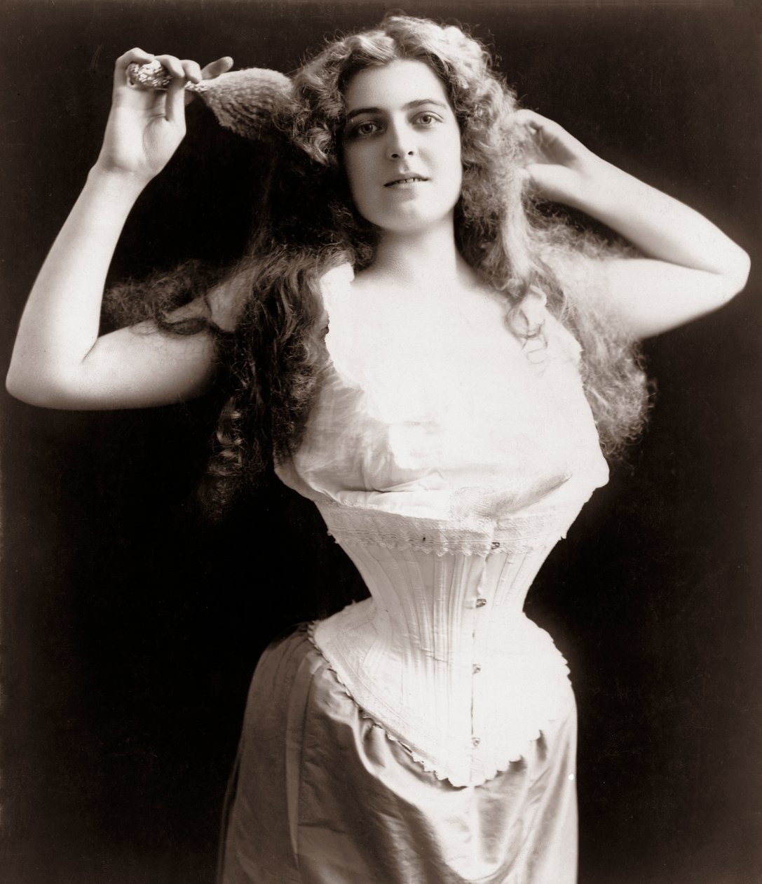 Frau mit Korsett von Unknown artist
