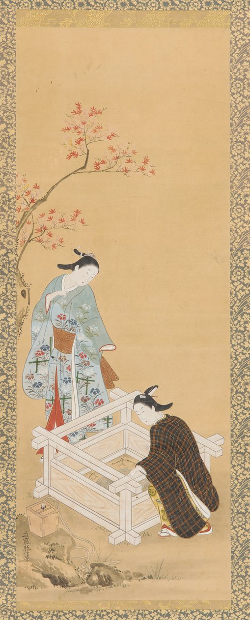 Jüngling und Mädchen in der Nähe eines Brunnens von Unknown artist