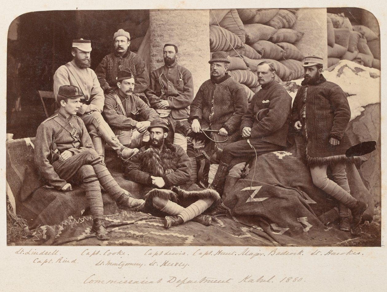 Eine Gruppe britischer Offiziere, ca. 1879 von Unknown photographer