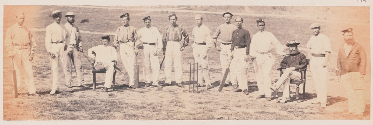 Ein Armeekricketteam, um 1870 von Unknown photographer
