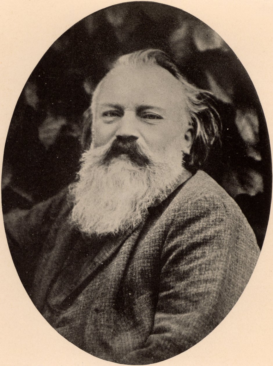 Johannes Brahms (1833-1897) deutscher Komponist von Unknown photographer