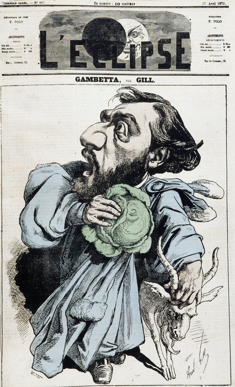 Léon Gambetta im Jahr 1882 von Unknown photographer