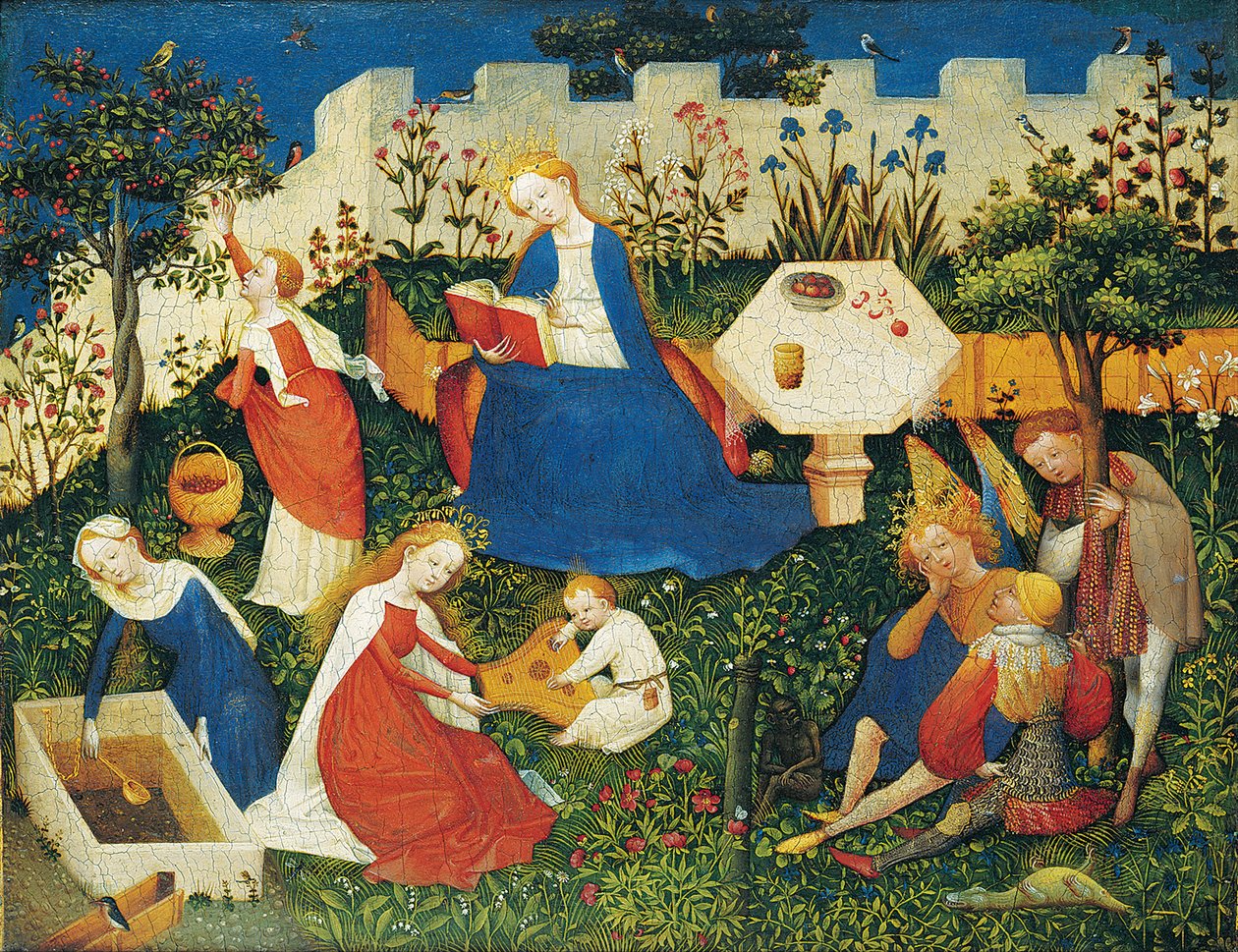 Der kleine Garten des Paradieses von Upper Rhenish Master