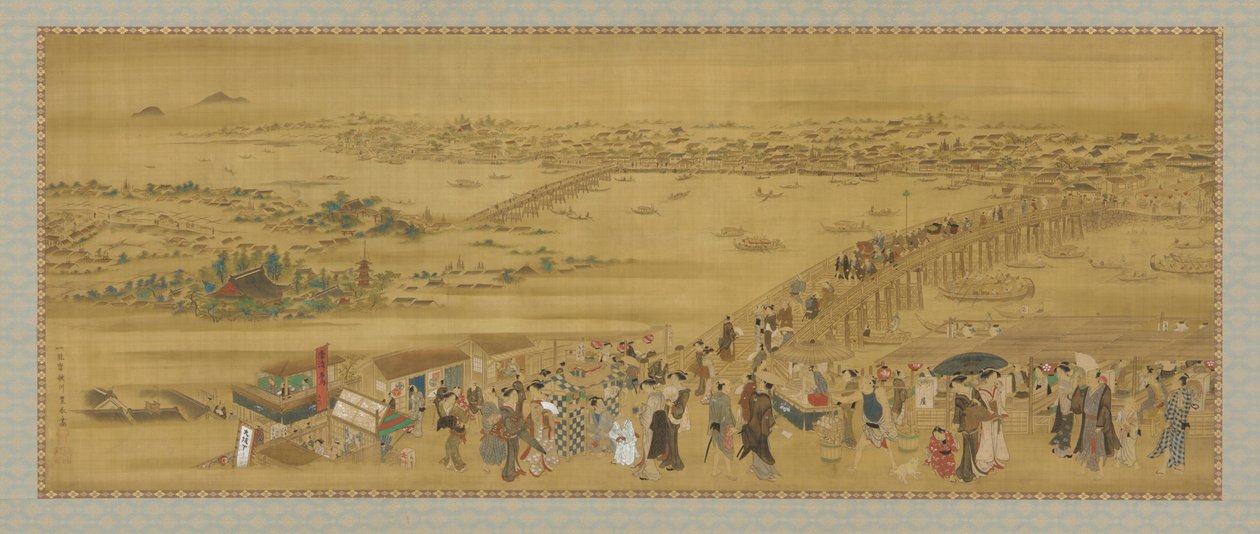 Ryogoku-Brücke, Edo-Periode von Utagawa Toyoharu