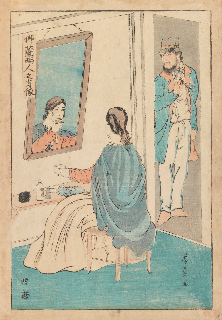 Händler und Ehefrau von Utagawa Yoshikazu