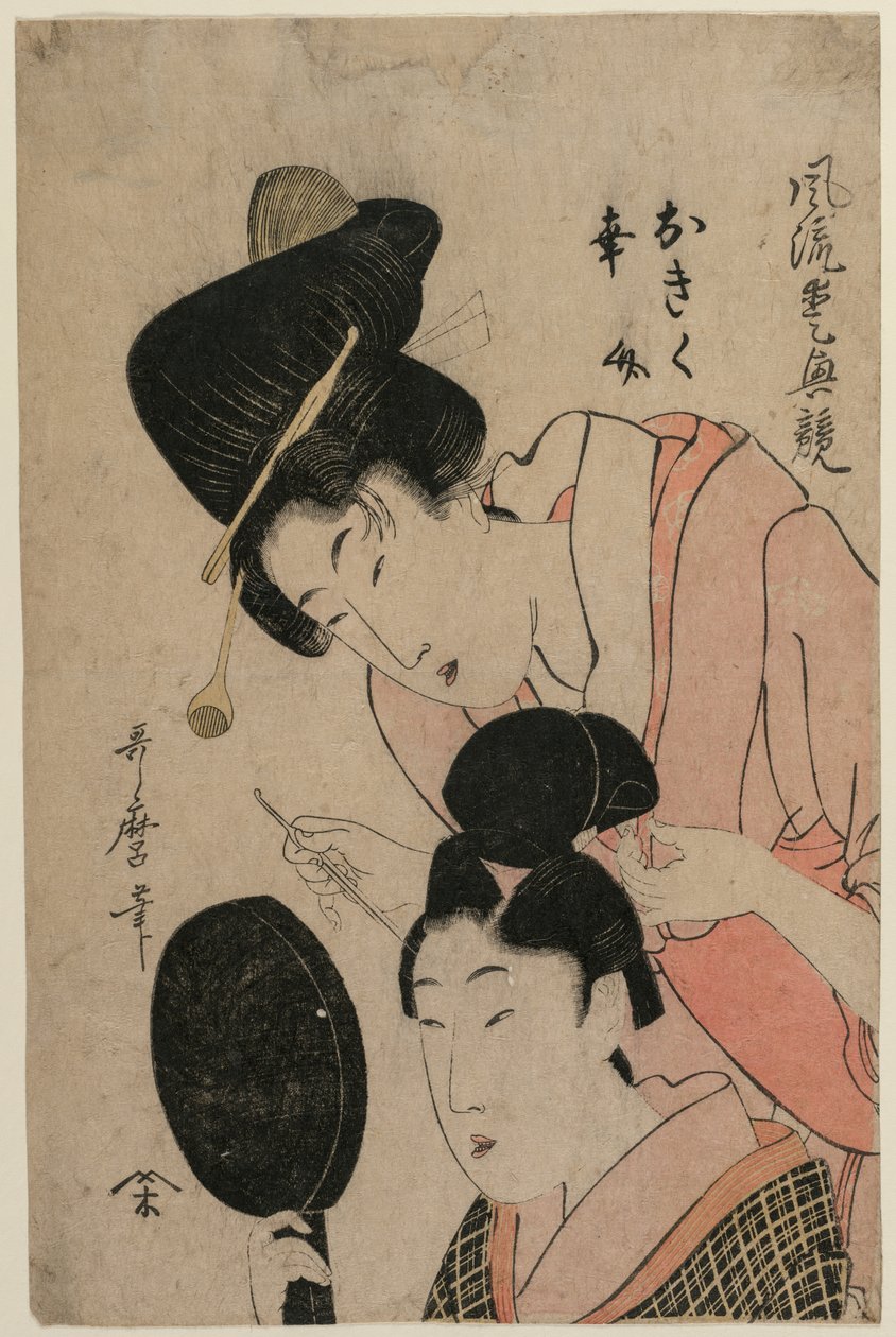 Die Liebenden Okiku und Kozuke von Utamaro II