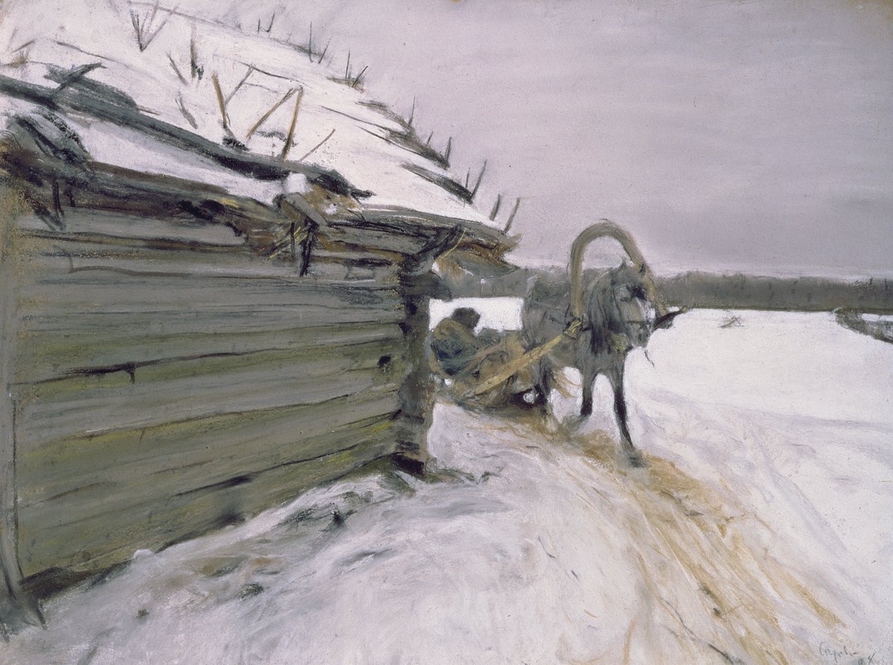 Im Winter, 1898 von Valentin Aleksandrovich Serov