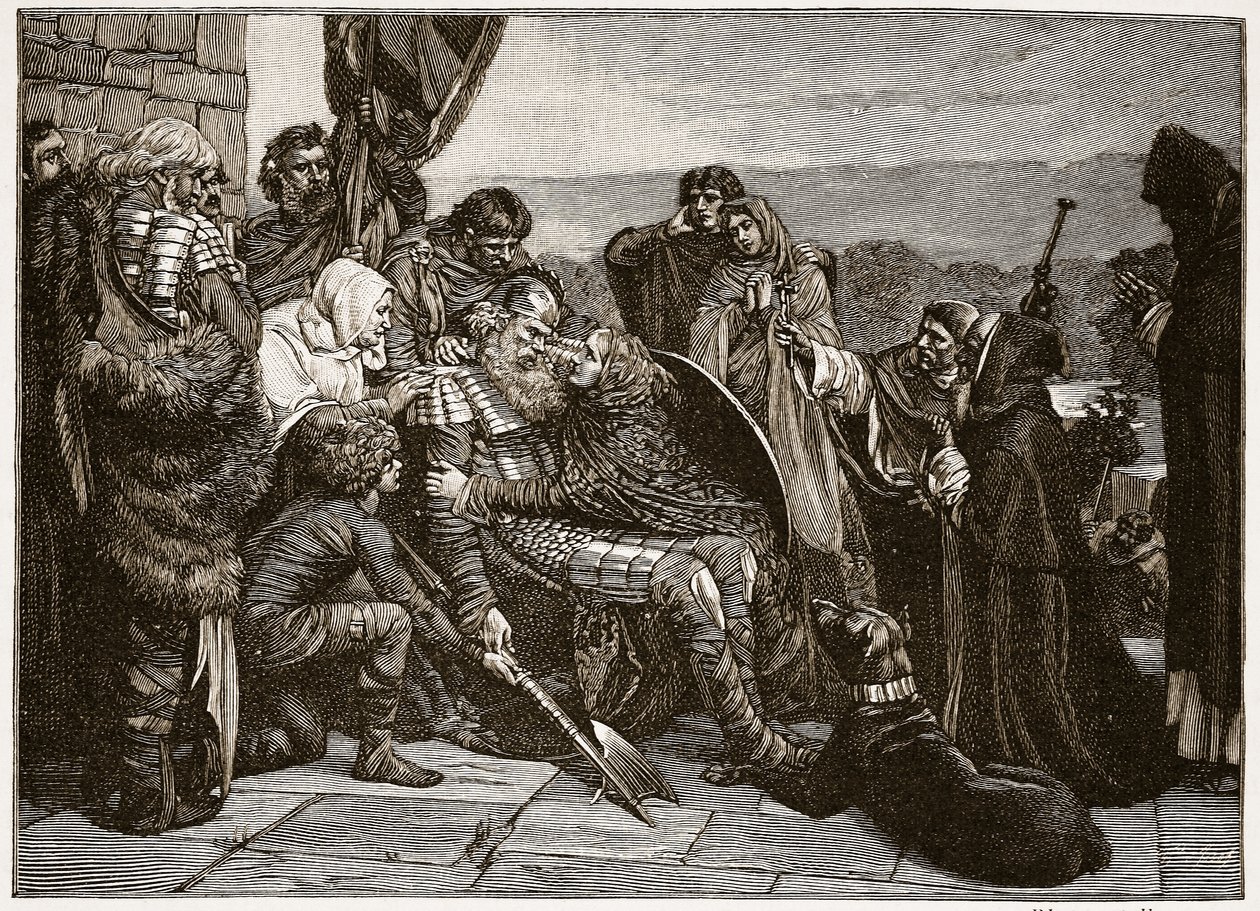 Der Tod von Siward, Illustration aus 