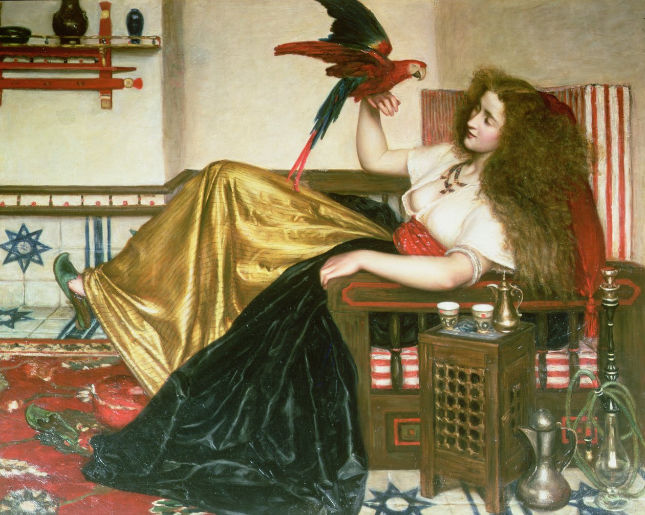 Die Dame des Tootni-Nameh oder Die Legende des Papageis von Valentine Cameron Prinsep