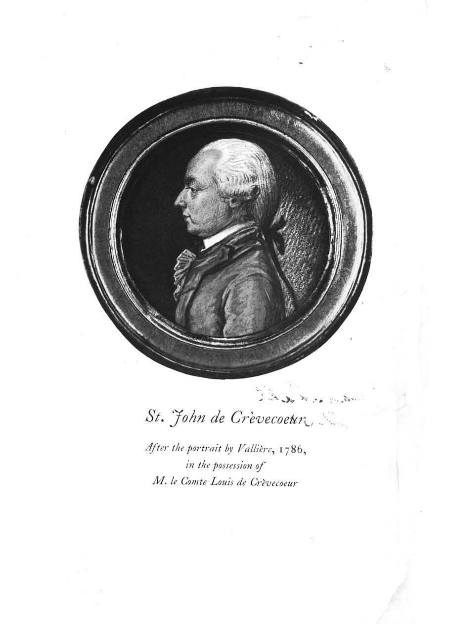 Michel-Guillaume-Jean de Crevecoeur (1735-1813) Frontispiz seines 