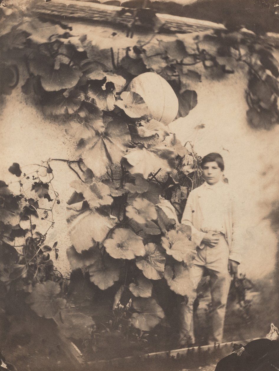 Junge mit einem Kürbisranke, 1854 von Varin Frères