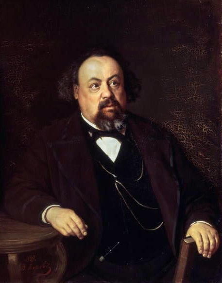 Porträt von Alexey Fiofilaktovich Pisemsky (1821-81), 1862 von Vasili Grigorevich Perov