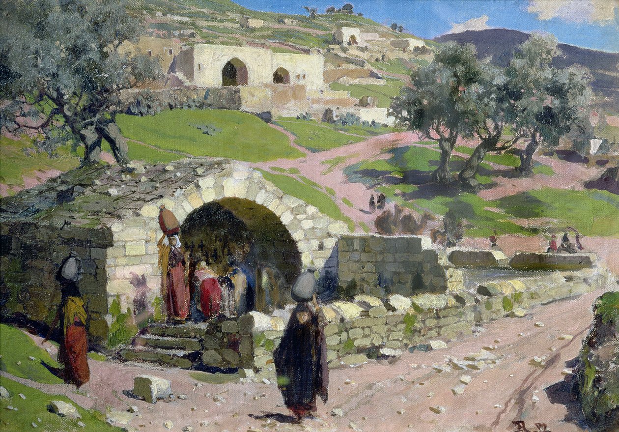 Die Jungfrauquelle in Nazareth von Vasilij Dmitrievich Polenov