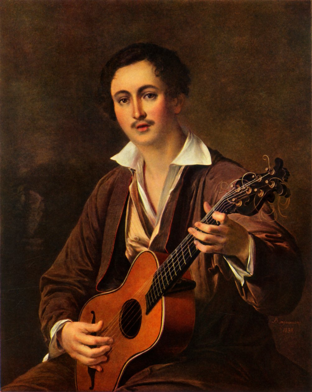 Der Gitarrist, 1820er, 1965 von Vasily Tropinin