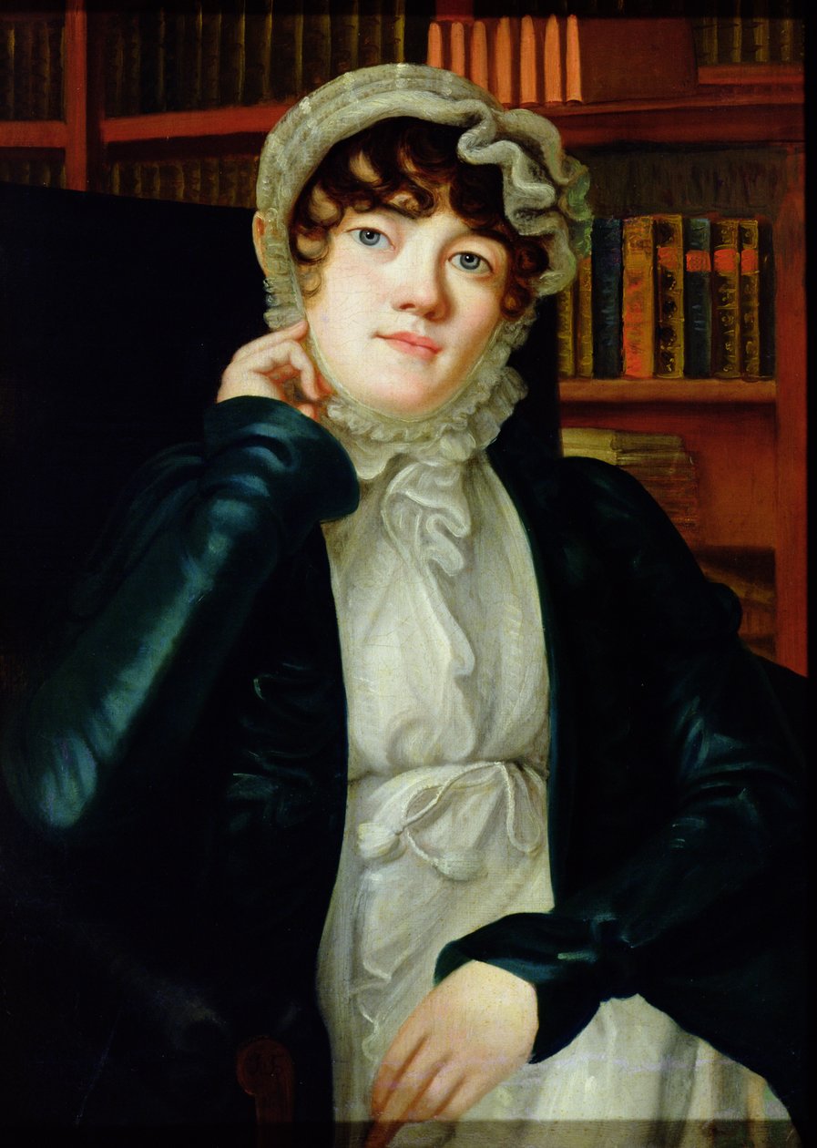 Porträt von Karolina Pavlova, ca. 1830 von Vassily Fyodorovich Binemann