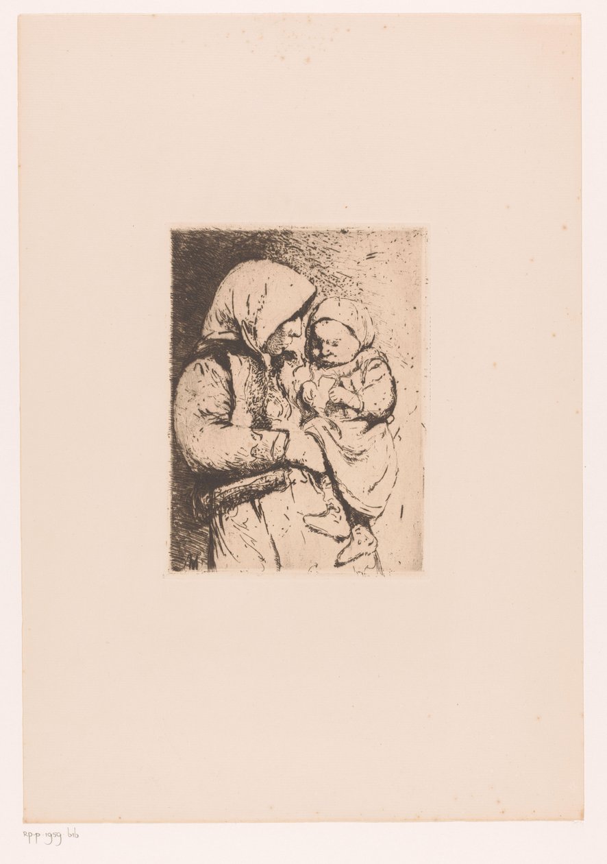 Mutter mit Kind auf dem Arm von Victor Hageman