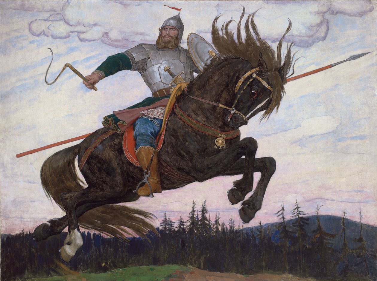 Ein Bogatyr von Victor Mikhailovich Vasnetsov