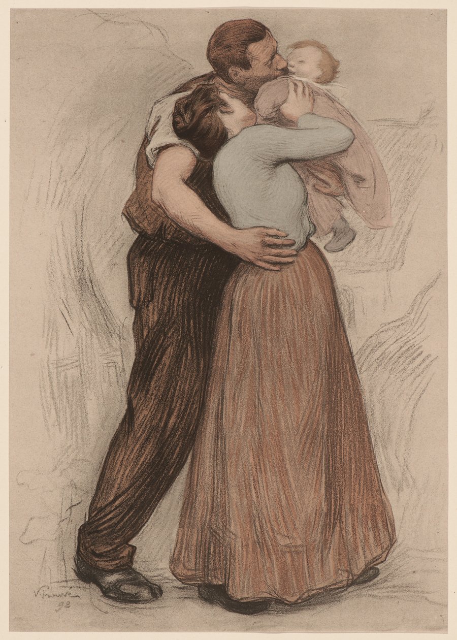 Der Kuss, 1898 von Victor Prouvé