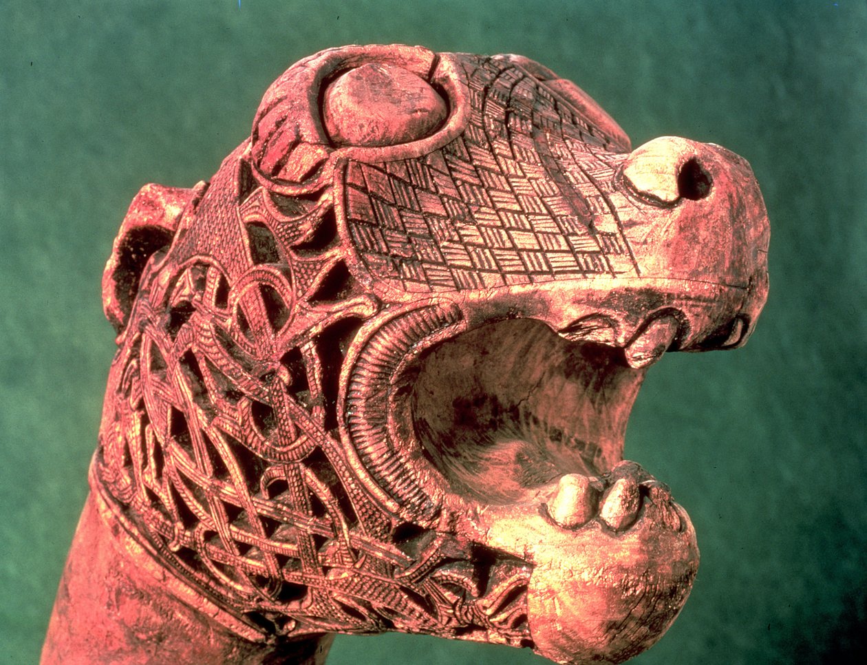 Galionsfigur vom Oseberg-Schiff, ca. 800 n. Chr. von Viking