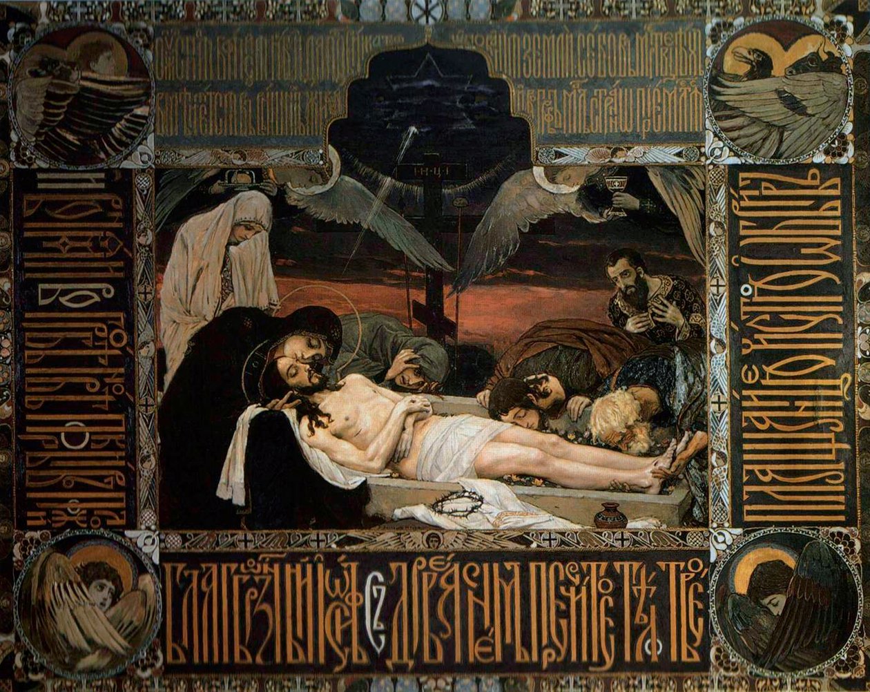 Das Totentuch, 1896 von Viktor Mikhaylovich Vasnetsov