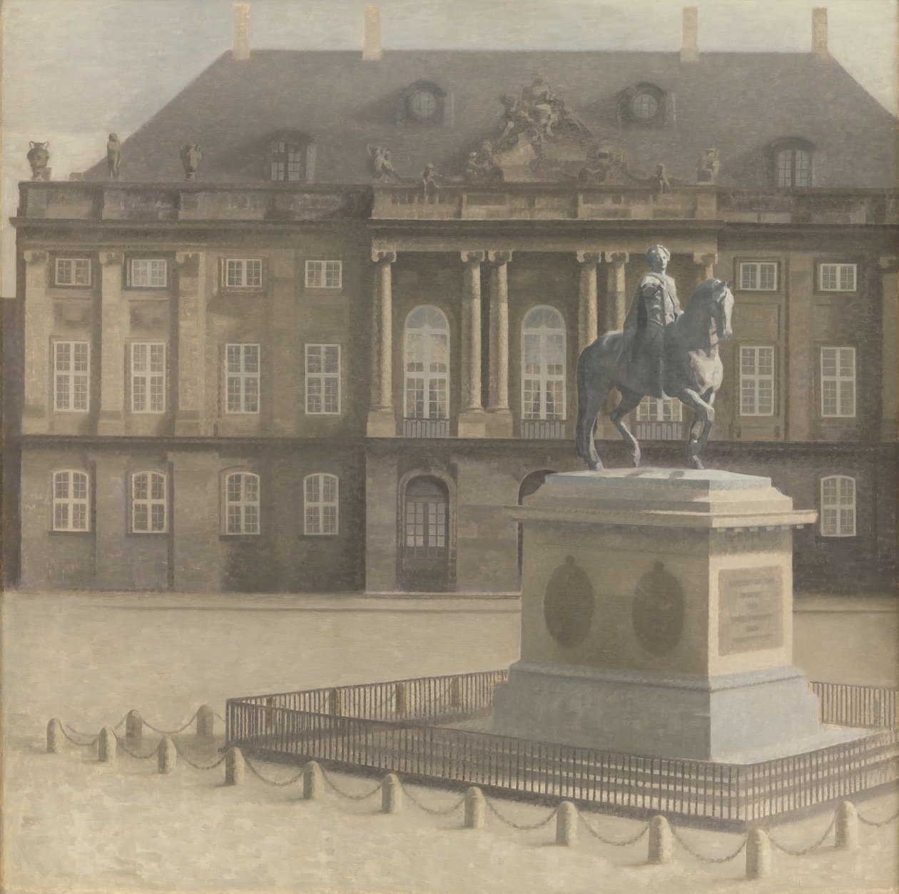 Amalienborg-Platz, Kopenhagen von Vilhelm Hammershøi