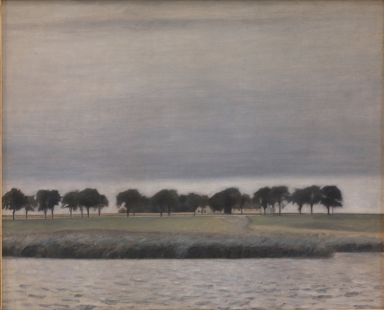 Vorstudie zu "Solregen. Gentofte See" von Vilhelm Hammershøi