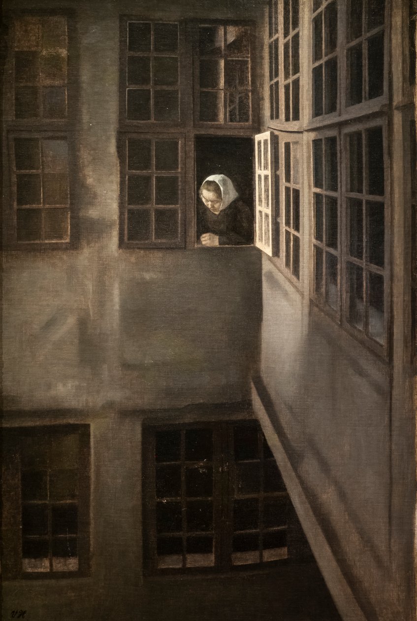 Hof, Strandgade 30 von Vilhelm Hammershoi