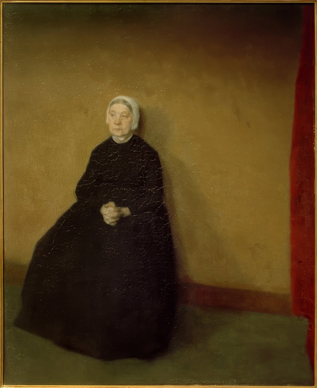 Eine alte Frau von Vilhelm Hammershoi