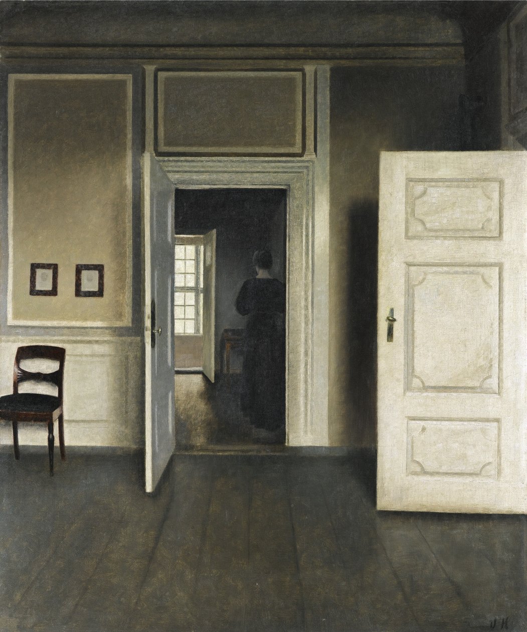 Innenraum. Strandgade 30 von Vilhelm Hammershoi
