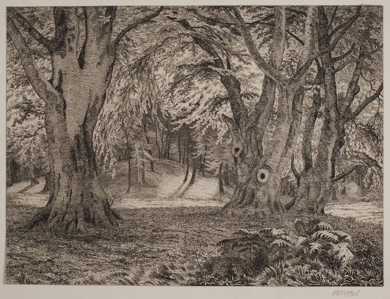 Das Innere eines Waldes von Vilhelm Kyhn