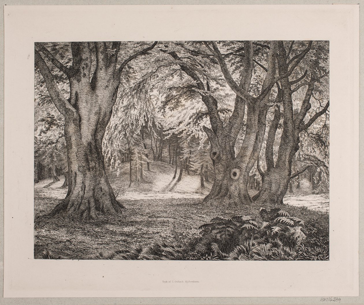 Das Innere eines Waldes von Vilhelm Kyhn