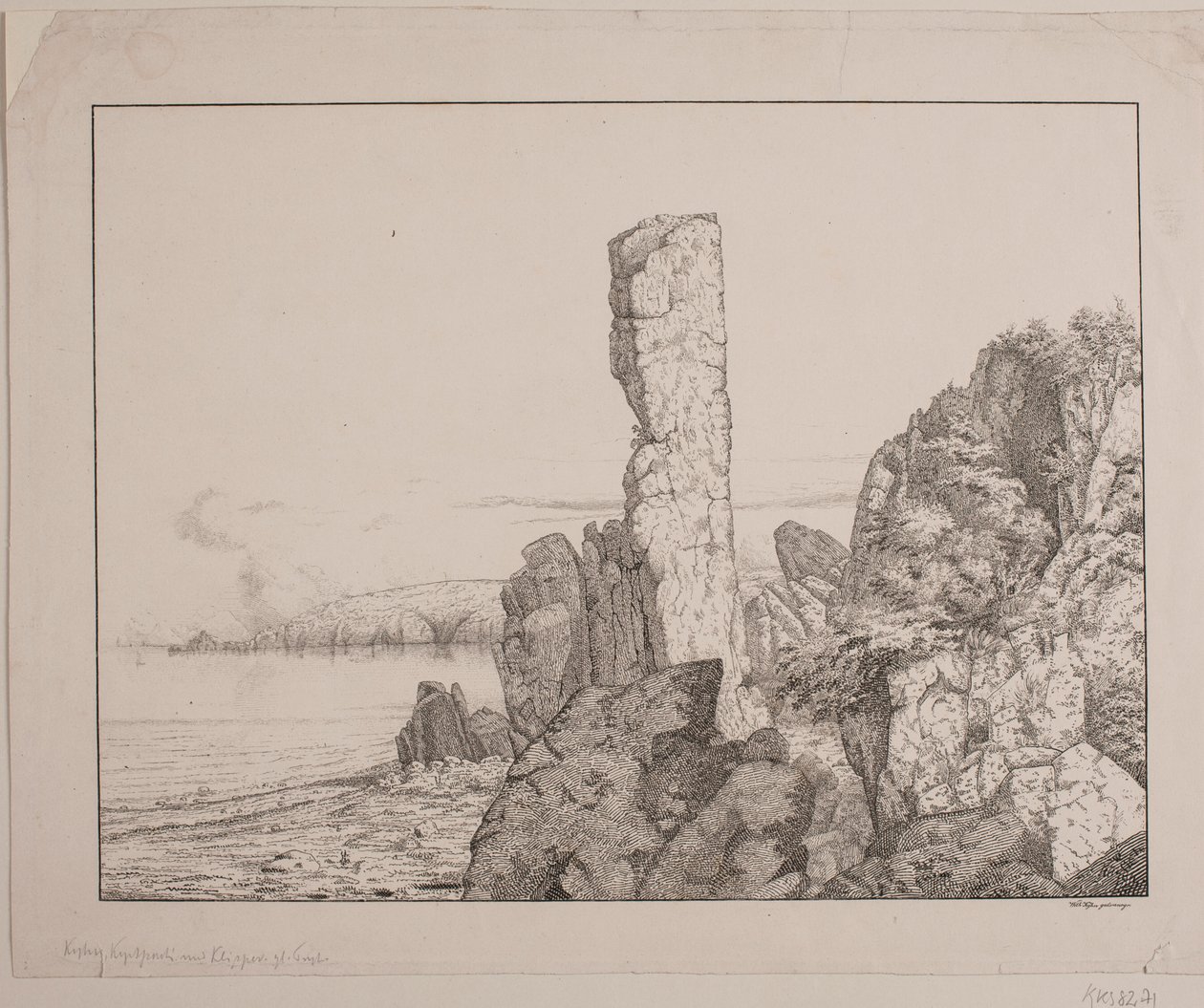 Felsenküste auf Bornholm von Vilhelm Kyhn