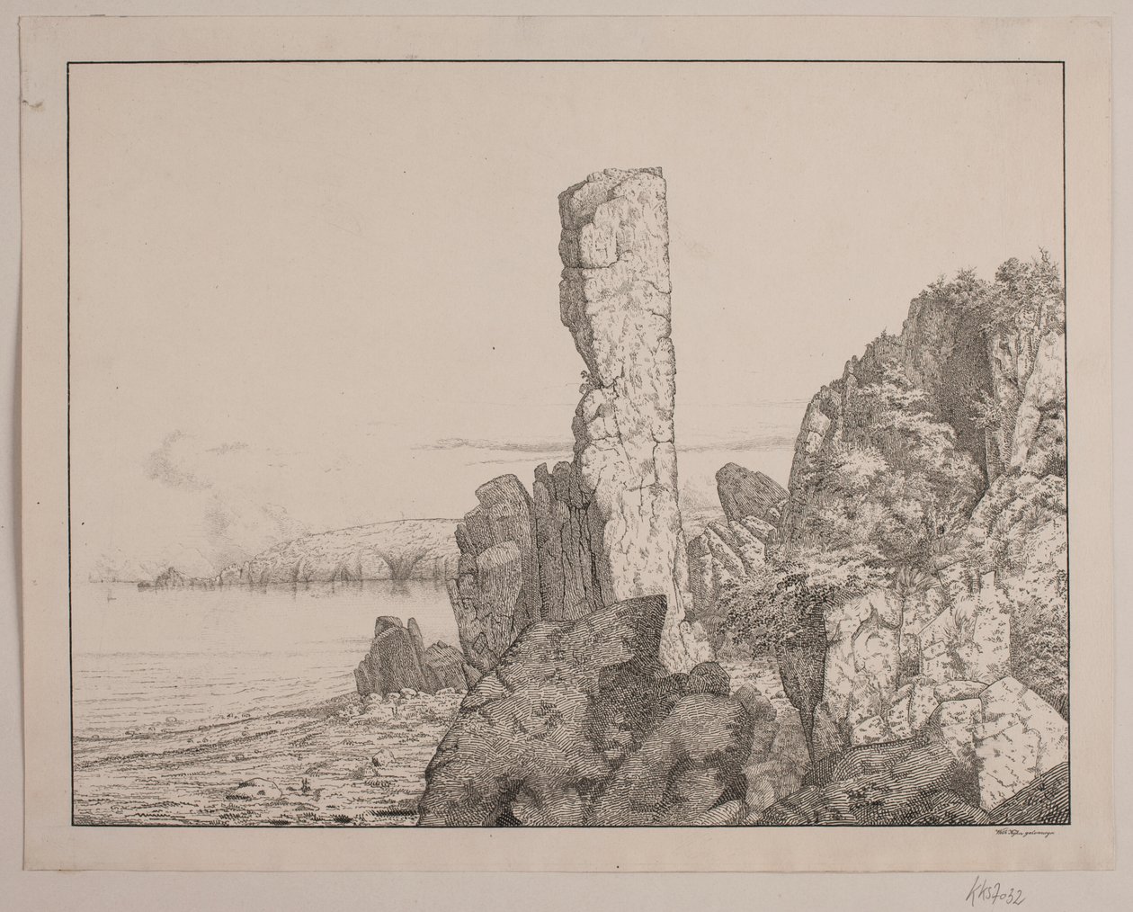 Felsenküste auf Bornholm von Vilhelm Kyhn