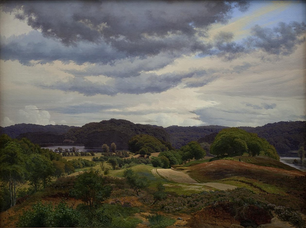 Seen in bewaldeter Landschaft bei Silkeborg von Vilhelm Kyhn