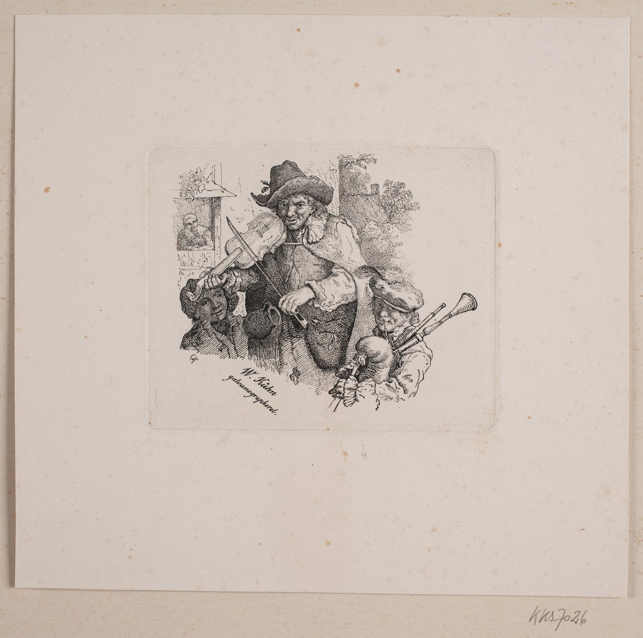 Wandernde Musiker von Vilhelm Kyhn