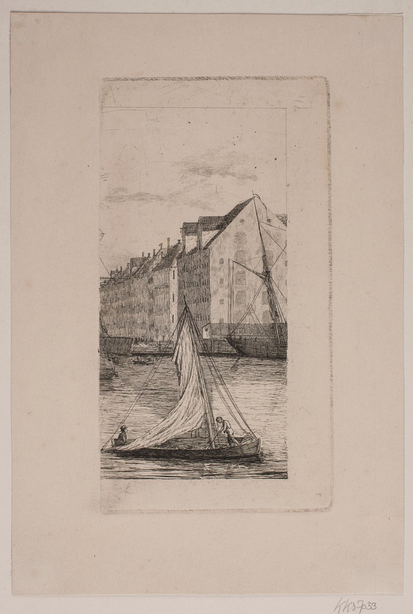 Udenfor Nyhavn Kanal von Vilhelm Kyhn