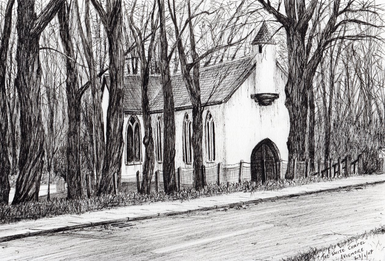 Die Weiße Kapelle Aviemore, 2007 von Vincent Alexander Booth