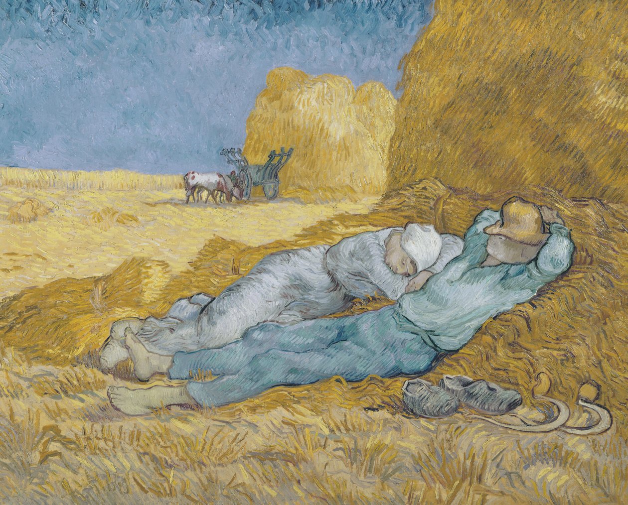 Mittag oder Die Siesta, nach Millet, 1890 von Vincent van Gogh