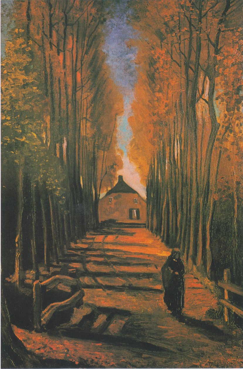 Pappelallee im Herbst von Vincent van Gogh