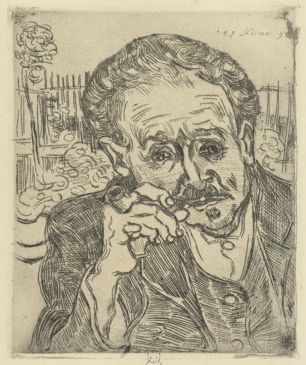 Porträt von Dr. Gachet, 1890 von Vincent van Gogh