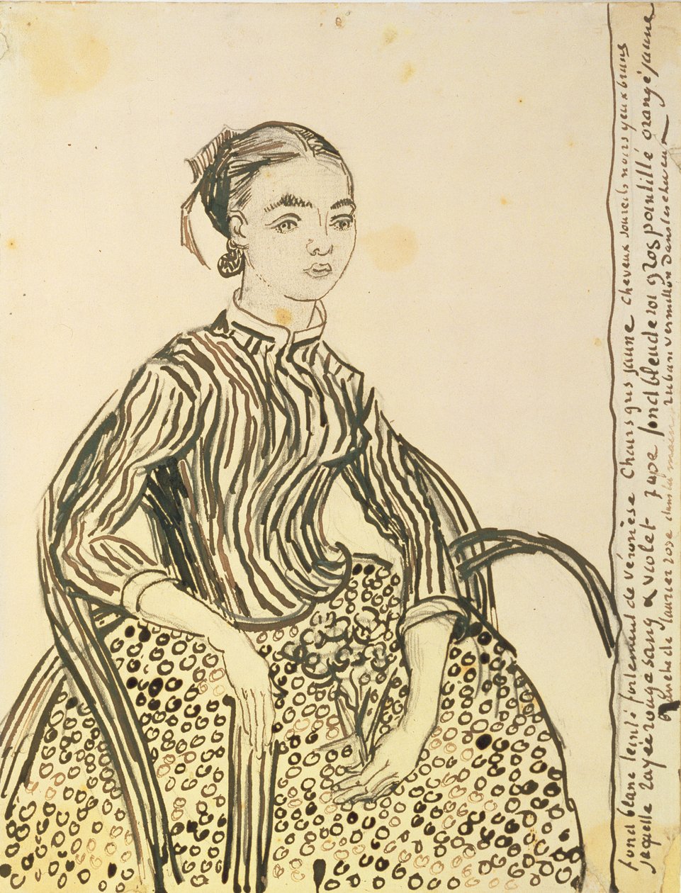 Porträt eines jungen Mädchens, 1888 von Vincent van Gogh