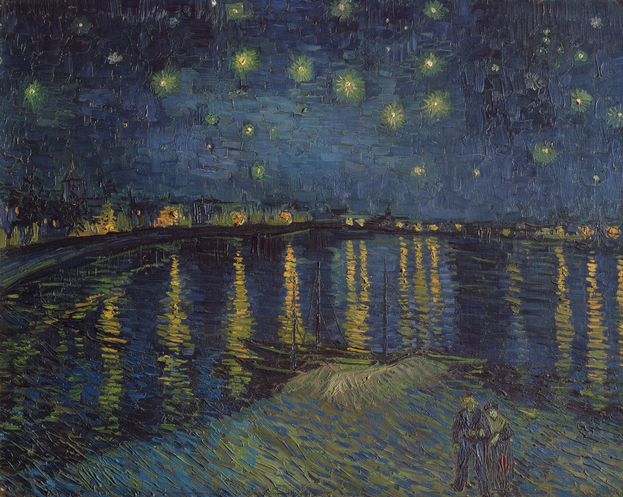 Sternennacht über der Rhone, 1888 von Vincent van Gogh