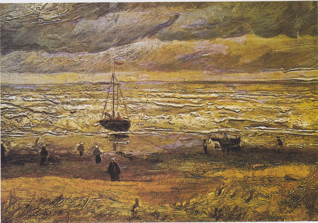 Strand von Scheveningen bei stürmischem Wetter von Vincent van Gogh