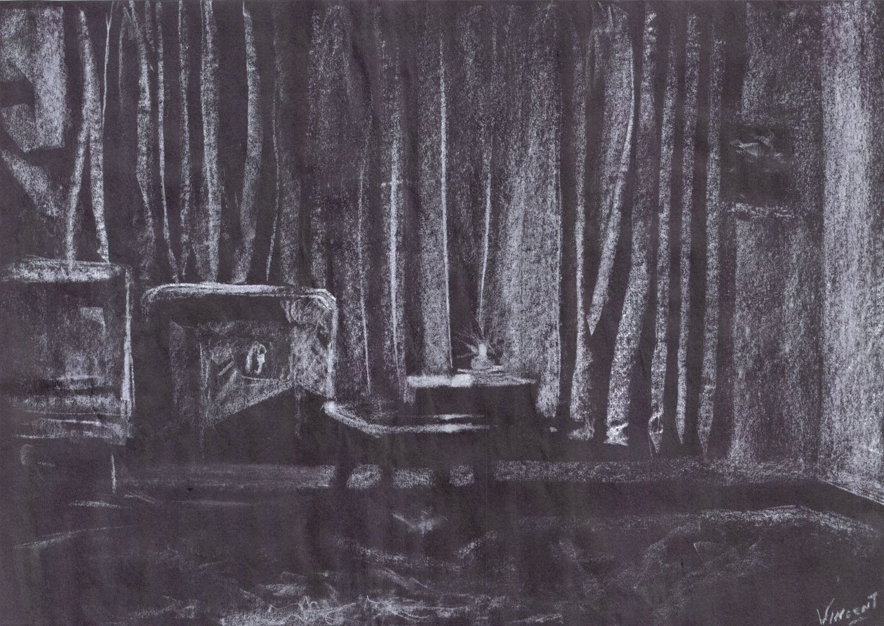 Vorhänge bei Kerzenlicht von Vincent Alexander Booth