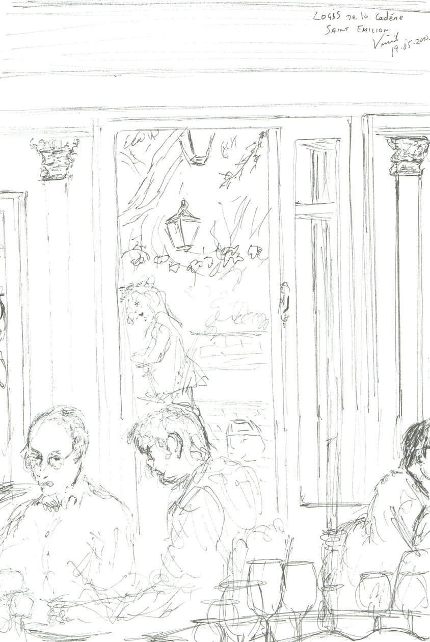 St Emilion Restaurant, 2015 von Vincent Alexander Booth