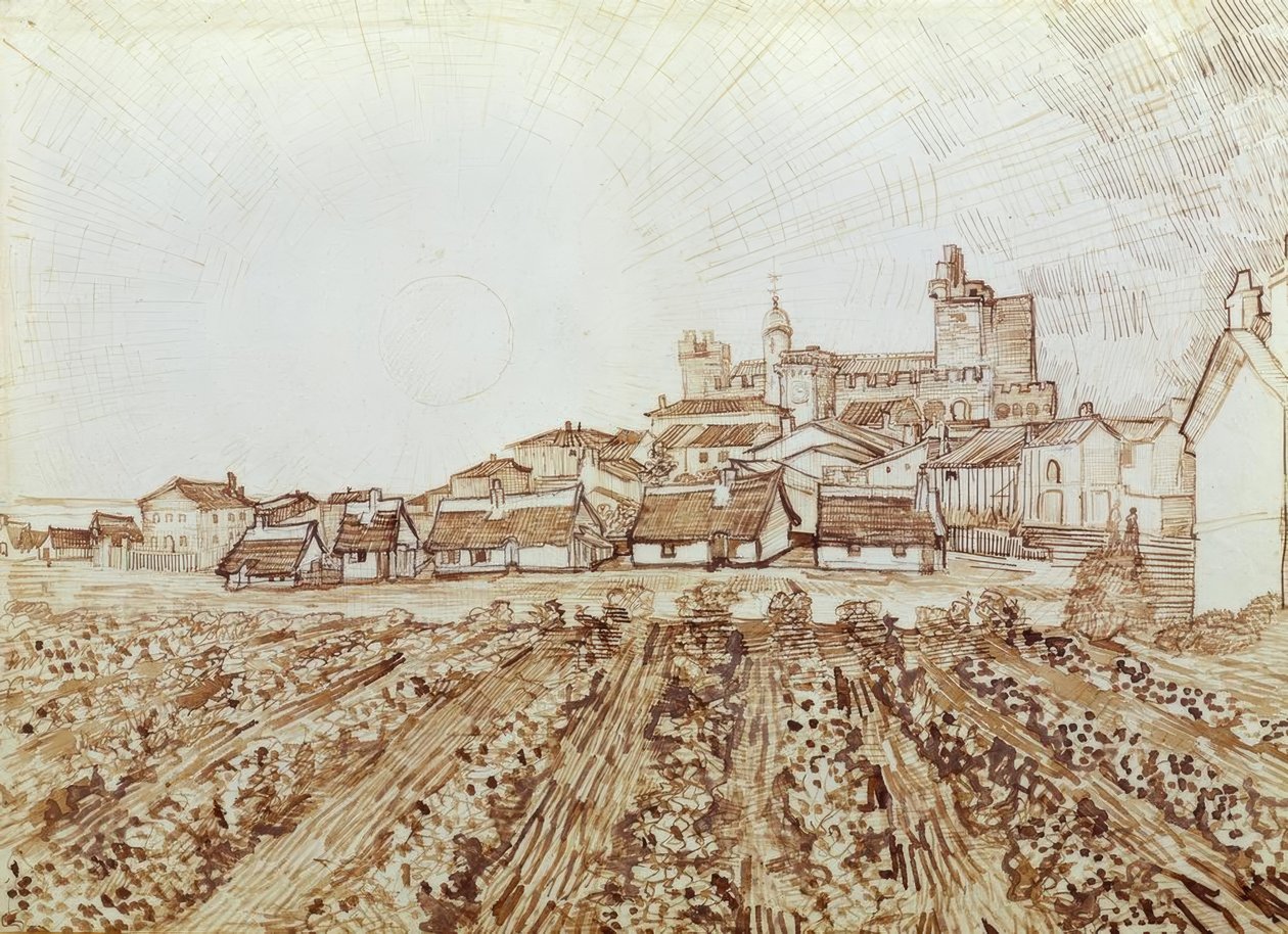Blick auf Saintes-Maries von Vincent van Gogh