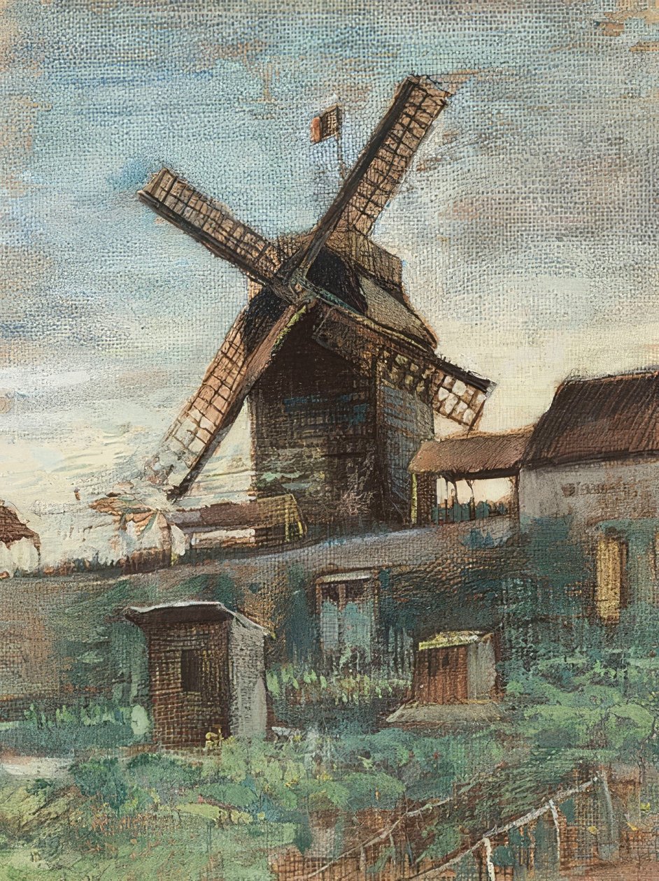 Le Moulin Le Blute-fin von Vincent van Gogh