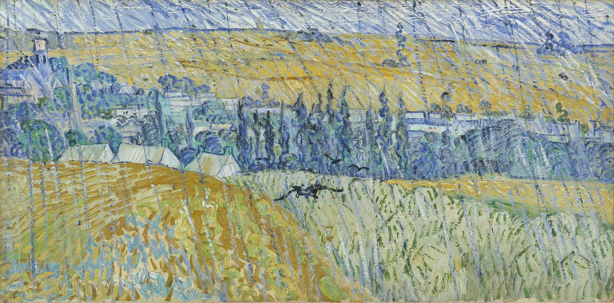 Regen: Auvers, 1890 von Vincent van Gogh