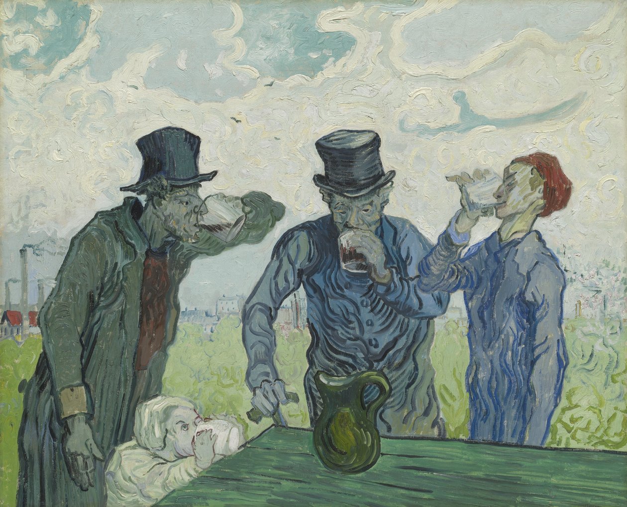 Die Trinker, 1890 von Vincent van Gogh
